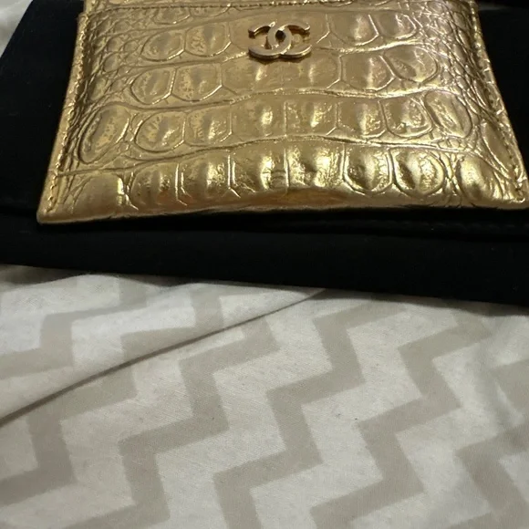 Chanel Egyptian collection card holder